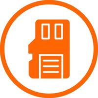 Sd Card Creative Icon Design vector
