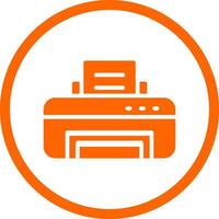 Printer Creative Icon Design vector