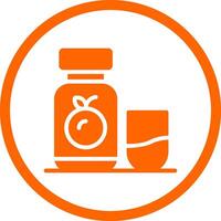 Orange Juice Creative Icon Design vector