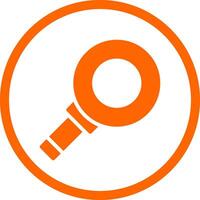 Magnifying Creative Icon Design vector