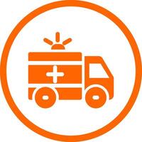 Ambulance Creative Icon Design vector