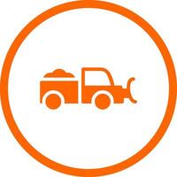Snowplow Creative Icon Design vector