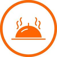 Serving Dish Creative Icon Design vector