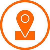 Location Pin Creative Icon Design vector