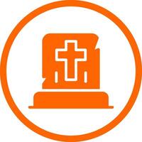 Gravestone Creative Icon Design vector