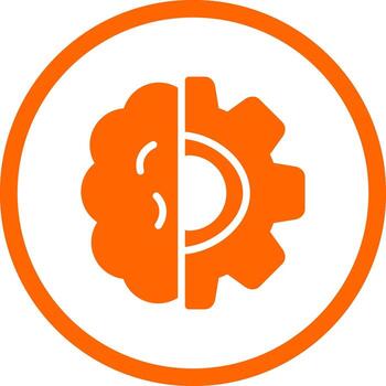 Deep Learning Creative Icon Design vector