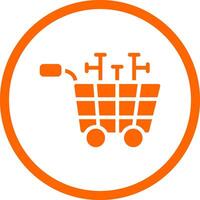 Shopping Cart Creative Icon Design vector
