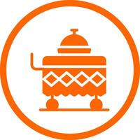 Food Cart Creative Icon Design vector