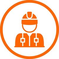 Worker Creative Icon Design vector