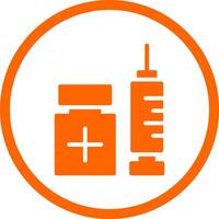 Vaccination Creative Icon Design vector