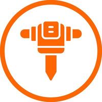 Road Drill Creative Icon Design vector