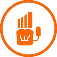 Robot Hand Creative Icon Design vector