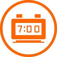 Digital Clock Creative Icon Design vector