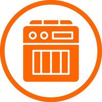 Amplifier Box Creative Icon Design vector