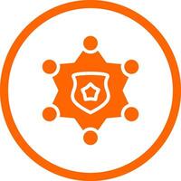 Sheriff Badge Creative Icon Design vector