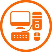 Computer Creative Icon Design vector