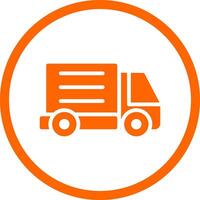 Delivery Truck Creative Icon Design vector