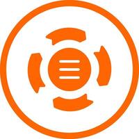 Circle Arrow Process Creative Icon Design vector