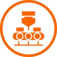 Conveyor Belt Creative Icon Design vector