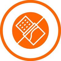 No Chocolate Creative Icon Design vector