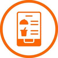 Digital Inflight Menu Creative Icon Design vector
