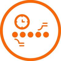 Circle Accent Timeline Creative Icon Design vector