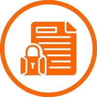 Confidential Project Creative Icon Design vector