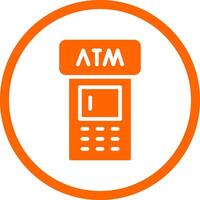 ATM Machine Creative Icon Design vector