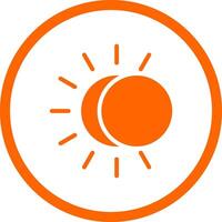 Eclipse Creative Icon Design vector