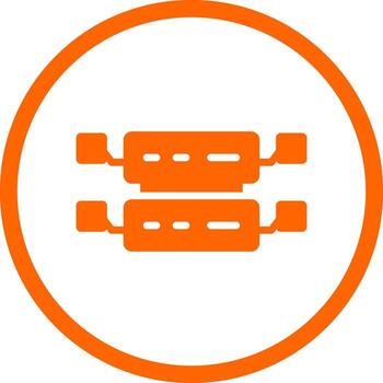 diseño de icono creativo de base de datos vector