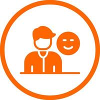 Customer Satisfaction Creative Icon Design vector