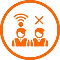 Digital Divide Creative Icon Design vector