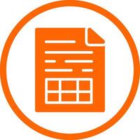 Spreadsheet Creative Icon Design vector