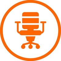 Office Chair Creative Icon Design vector