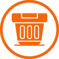 Dumpster Creative Icon Design vector