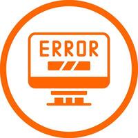 Error Creative Icon Design vector