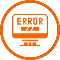 Error Creative Icon Design vector