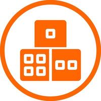 Dice Creative Icon Design vector