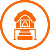 Chicken Coop Creative Icon Design vector