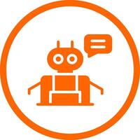 Chatbot Creative Icon Design vector
