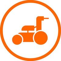 Lawnmower Creative Icon Design vector