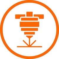Laser Cutting Creative Icon Design vector