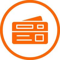 Debit Card Creative Icon Design vector