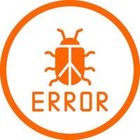 diseño de icono creativo de error vector