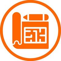 Blueprint Creative Icon Design vector
