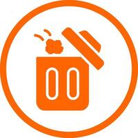 Throwing Trash Creative Icon Design vector