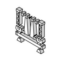 scene video production film isometric icon vector illustration