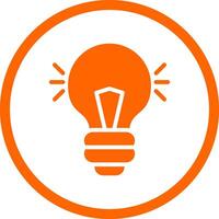 Light Bulb Creative Icon Design vector