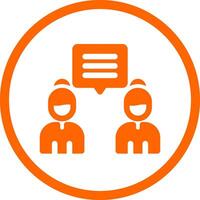 Discuss Creative Icon Design vector