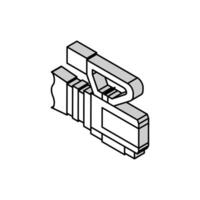 camcoder video production film isometric icon vector illustration